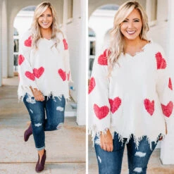 Give Love Sweater, Off White -Chic Soul Store 1.16 10 b824ee87 7880 4620 bbe3 2397352e0975