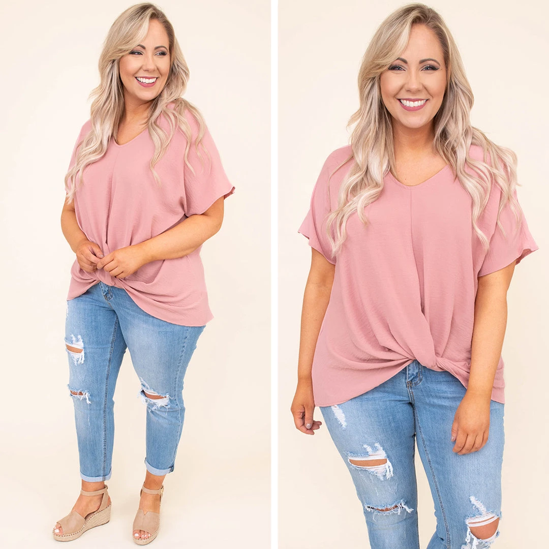 Hiding My Heart Blouse, Mauve 8 Hiding My Heart Blouse, Mauve - Image 6