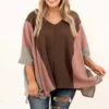 Never Met Anyone Like You Poncho, Brown 2 Never Met Anyone Like You Poncho, Brown -Chic Soul Store 10 12 17449