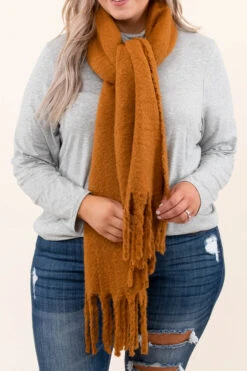 Wrapped In Warmth Scarf, Camel -Chic Soul Store 10 12 17493