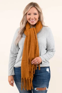 Wrapped In Warmth Scarf, Camel