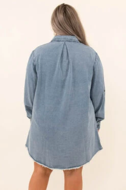 When I'm With My Baby Dress, Denim -Chic Soul Store 10 15 17677