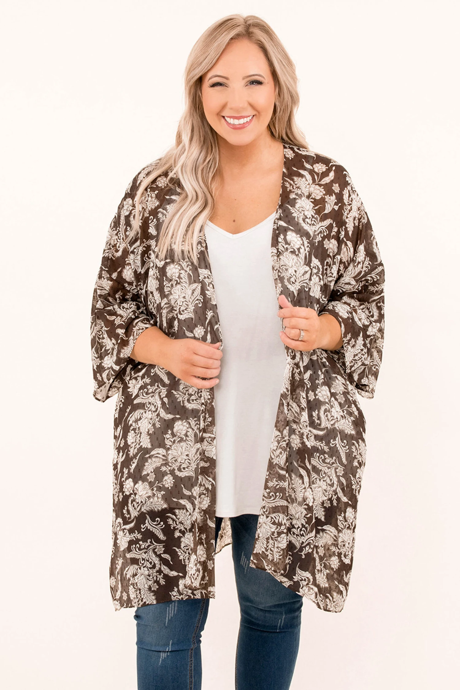 Shine A Light Cardigan, Dark Brown 3 Shine A Light Cardigan, Dark Brown