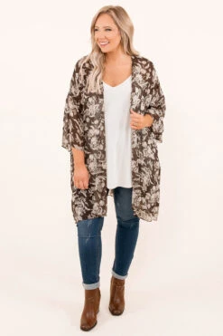 Shine A Light Cardigan, Dark Brown 10 Shine A Light Cardigan, Dark Brown -Chic Soul Store 10 20 17719