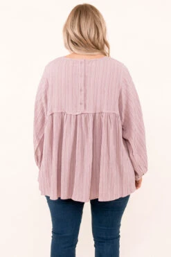 Change Can Be Good Top, Mauve -Chic Soul Store 10 20 17745