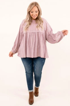 Change Can Be Good Top, Mauve -Chic Soul Store 10 20 17749