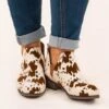 Foot In The Door Booties, Beige Multi -Chic Soul Store 10 20 17817 Edit