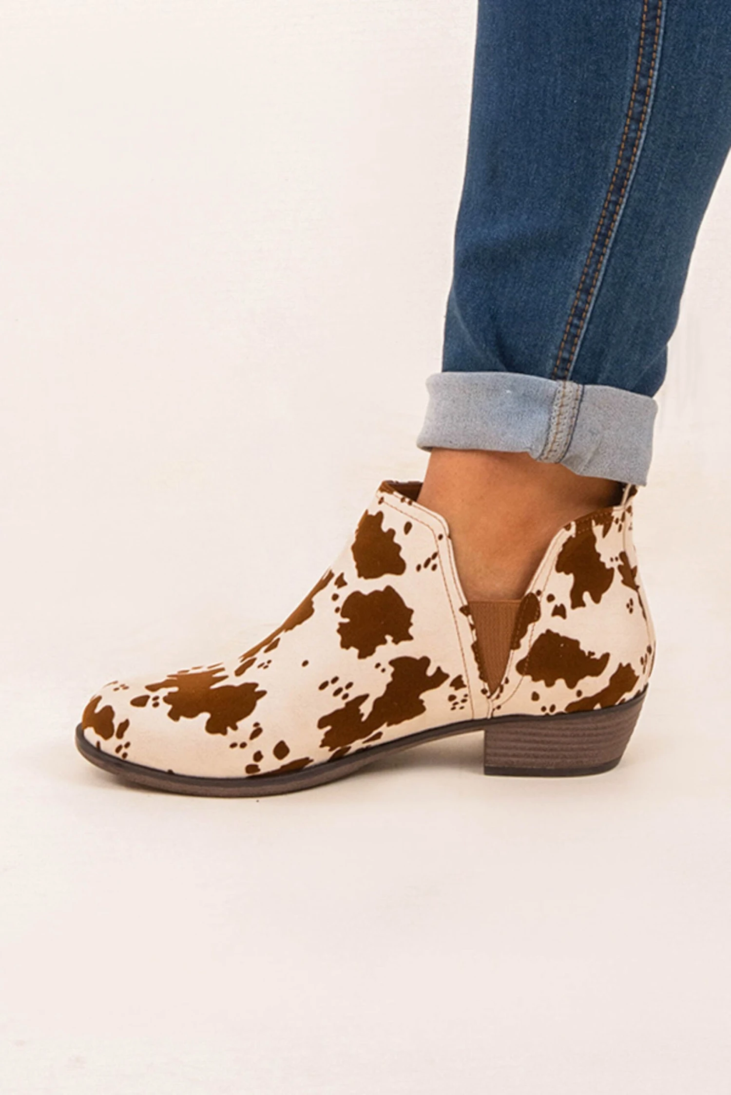 Foot In The Door Booties, Beige Multi 6 Foot In The Door Booties, Beige Multi - Image 4