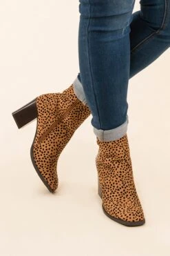 Walking Into The Great Unknown Booties, Leopard