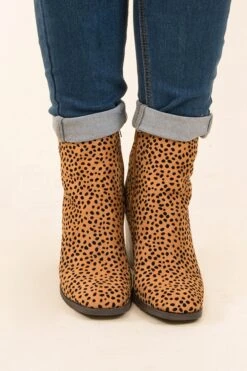 Walking Into The Great Unknown Booties, Leopard -Chic Soul Store 10 20 17824