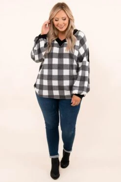 Hoping For It All Top, Ivory-Black -Chic Soul Store 10 7 17340