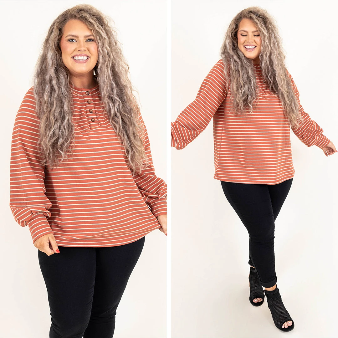 Love Stitch Top, Brick 8 Love Stitch Top, Brick - Image 6