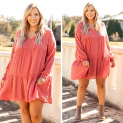 Everything Is Groovy Dress, Rust -Chic Soul Store 10 172436f1 c4a2 4854 8dab 98226ba32a6d