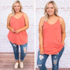 Warm From The Sun Tank, Deep Coral -Chic Soul Store 10 26984dba 7d53 4f62 a168 245f0f8183b7