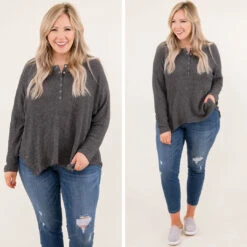 Pull Me Under Top, Charcoal -Chic Soul Store 10 47fe17f2 5185 4e78 8755 a72469902b0f