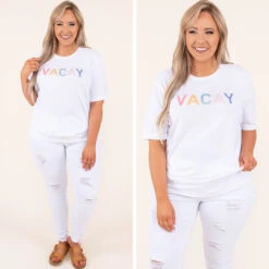 Summer Vacay Tee, White-Pink 13 Summer Vacay Tee, White-Pink -Chic Soul Store 10 63787fcc 6cbc 470e 80da d11e5d460f87