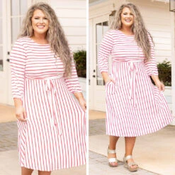 Holding Hands On The Boardwalk Dress, Ivory-Coral -Chic Soul Store 10 7f99bf75 d246 438e bcf1 cc4ba5aec452