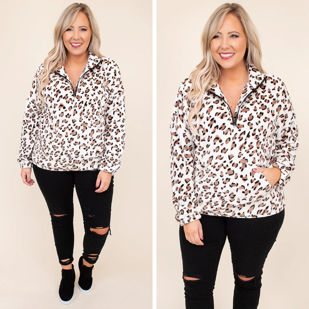 Once In A Wild Top, Ivory-Mocha 8 Once In A Wild Top, Ivory-Mocha - Image 6