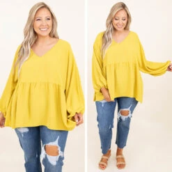 Queen For A Day Top, Gold Kiwi -Chic Soul Store 10 c952d73d 0733 4b65 a1ab 9891a9486e05