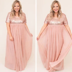 Shining Like A Diamond Dress, Rose Gold -Chic Soul Store 10 d476da83 8d39 4d02 81db 4efdac24deda