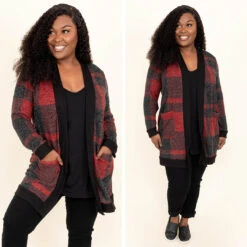Warm By The Fireplace Cardigan, Red -Chic Soul Store 10 dfb34d52 bfc7 453b 8f5a b75f938efba7
