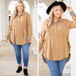 No Greater Feeling Top, Ochre -Chic Soul Store 10 e48c8768 4589 4d07 a429 b8d7d03304d4