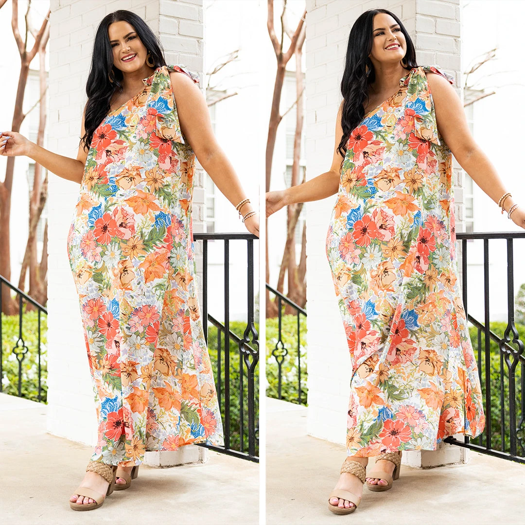 Lost In A Haze Maxi Dress, Coral 8 Lost In A Haze Maxi Dress, Coral - Image 6