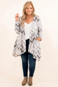 Promise One Thing Cardigan, Gray -Chic Soul Store 11 1 18118