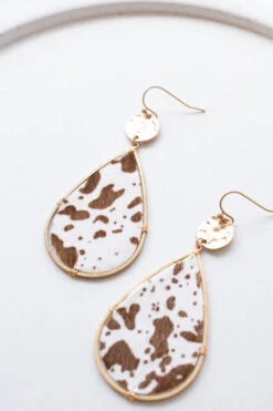 Western Charm Earrings, Brown