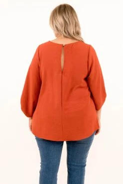 Not My Type Blouse, Rust -Chic Soul Store 11 8 18280