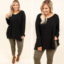 Cool Is Calling Tunic, Black -Chic Soul Store 11.21 14
