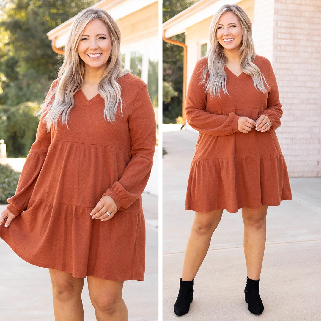 Now Add The Details Dress, Cognac 8 Now Add The Details Dress, Cognac - Image 6