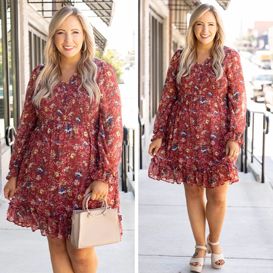 Midnight Train To Georgia Dress, Burgundy 8 Midnight Train To Georgia Dress, Burgundy - Image 6