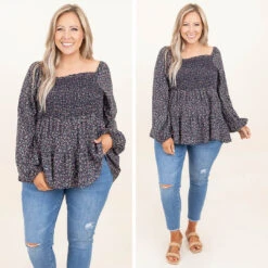 Skies Are Blue Top, Navy -Chic Soul Store 11 17482bff 674a 4f2f bd6d 8734868e4a0a