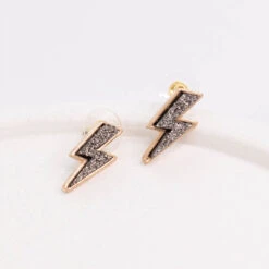 Low Voltage Earrings, Black 7 Low Voltage Earrings, Black -Chic Soul Store 11 26ee60e2 3f2d 4dc4 9b88 794ca2ddf5b2