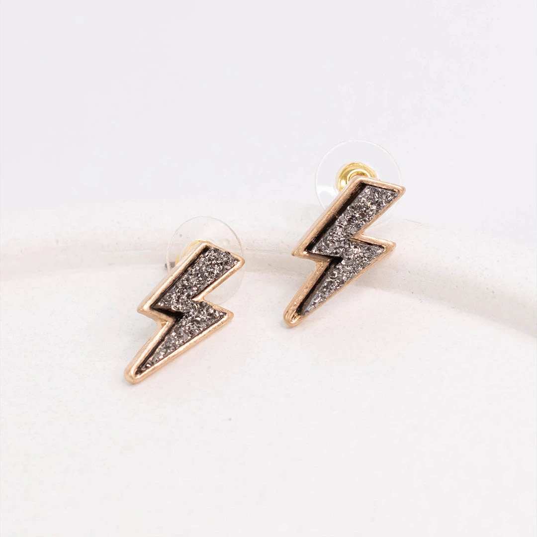 Low Voltage Earrings, Black 5 Low Voltage Earrings, Black - Image 3