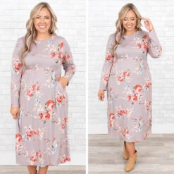 Phases And Stages Dress, Taupe -Chic Soul Store 11 31ab5d99 8c30 4c24 abd5 1e8bc3707f7b