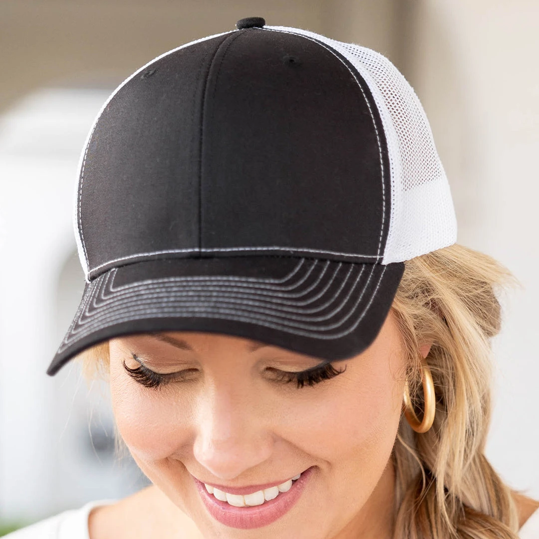 Looking For Shade Hat, Black-White 5 Looking For Shade Hat, Black-White - Image 3