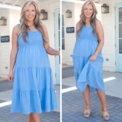 Meet Me By The Azaleas Dress, Chambray -Chic Soul Store 11 8a802940 cb40 455e aa2f e1fb34ac88b1