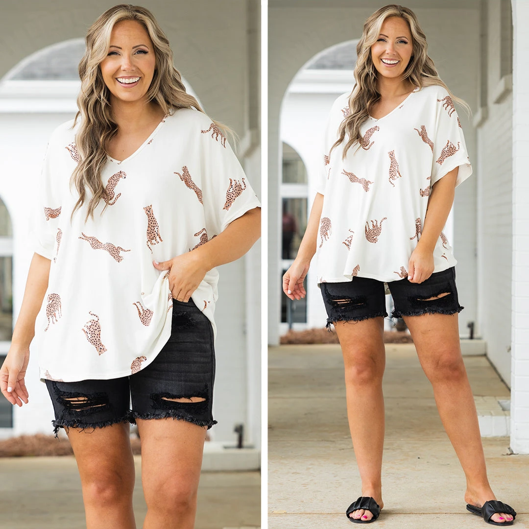 Cool Cats Top, Cream 8 Cool Cats Top, Cream - Image 6