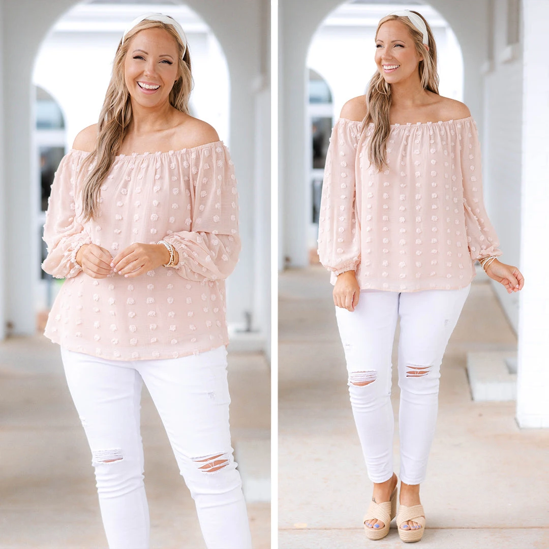 Set My Heart At Ease Top, Peach 8 Set My Heart At Ease Top, Peach - Image 6