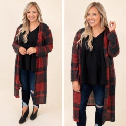 Something To Cherish Cardigan, Red-Black 13 Something To Cherish Cardigan, Red-Black -Chic Soul Store 11 c7a7619d 34f4 496c bfa9 20c6957a7b7b