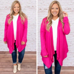 Flirting With Brunch Cardigan, Fuchsia -Chic Soul Store 11 c8553e62 dcae 4a1e a6ea c4c5c53261a4