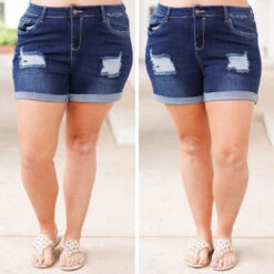 Would've, Could've, Should've Shorts, Dark Wash -Chic Soul Store 11 f67ccb67 305f 47a3 be07 4fc587bf91cc