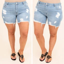 This Is My Hour Shorts, Light Denim -Chic Soul Store 11 f790d09b badd 4764 8aa6 d464e481d40c