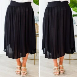Switching It Up Midi Skirt, Black -Chic Soul Store 12 244cc95b 5047 462e 8edf 03cea6cb0af8
