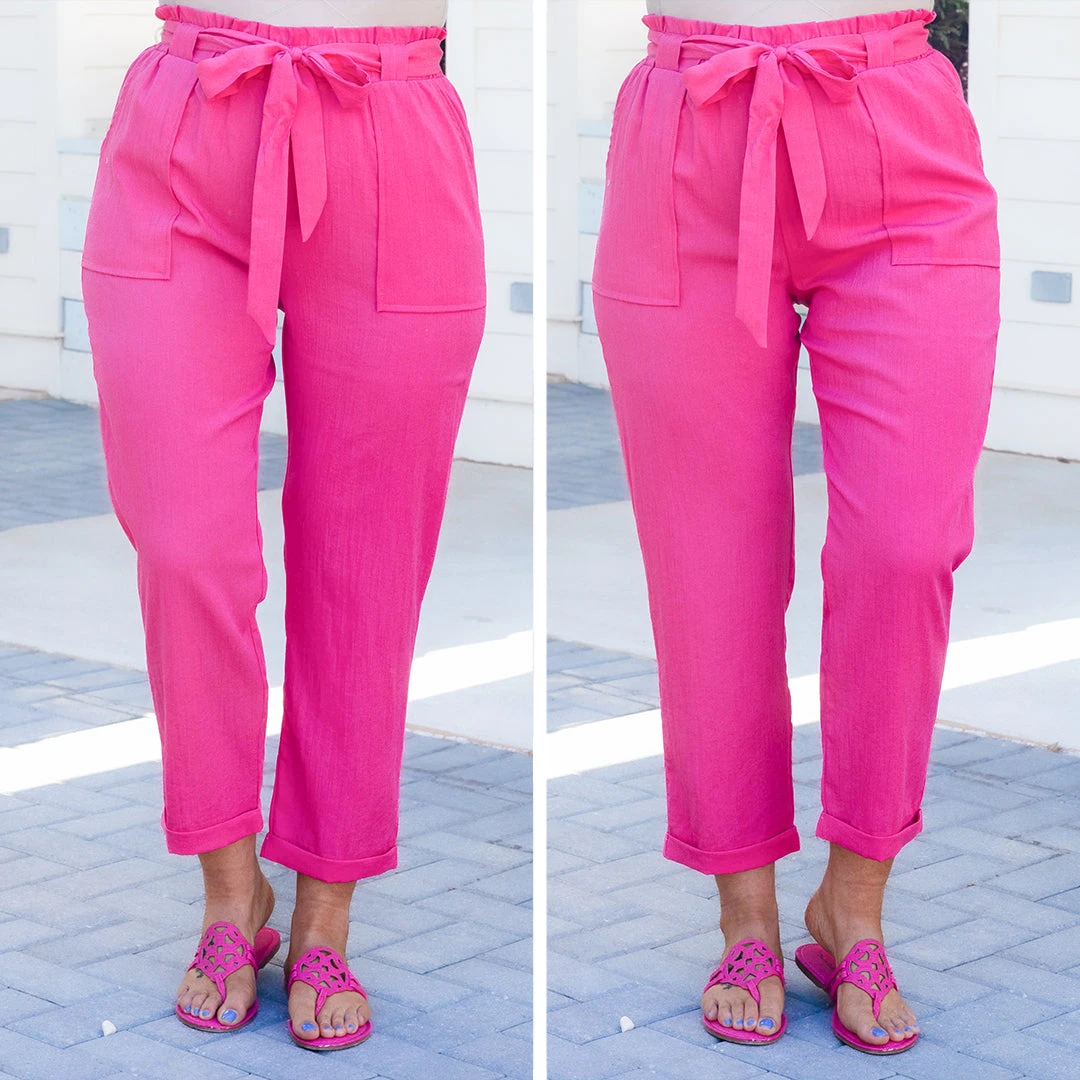 Nice For Once Pants, Fuchsia 9 Nice For Once Pants, Fuchsia - Image 7