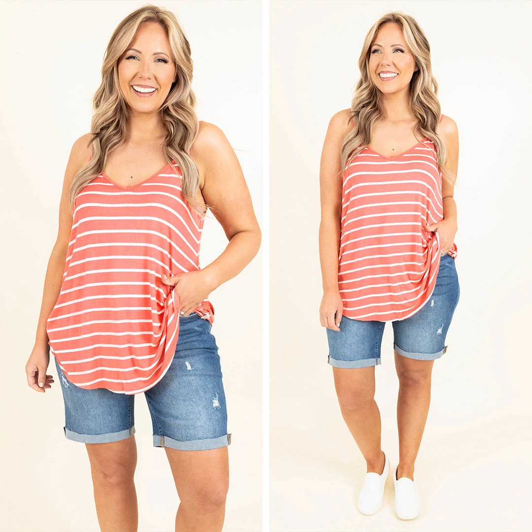 Toes In The Sand Tank, Deep Coral 8 Toes In The Sand Tank, Deep Coral - Image 6