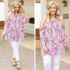 Rainbow City Blouse, Hot Pink -Chic Soul Store 12 38de0591 5947 412e 8340 45a105fa37eb