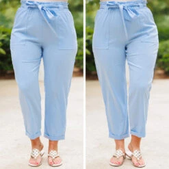 Nice For Once Pants, Light Blue -Chic Soul Store 12 5e227e48 3b8b 4578 8a3e 69c6381e7b58
